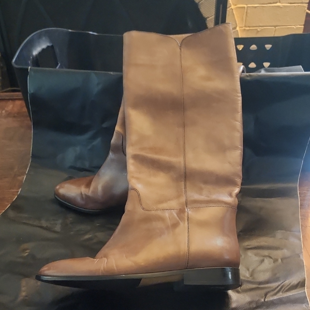 Talbots Brown Leather Knee-High Boots